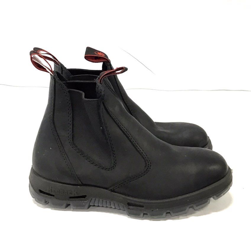 Redback UBBK Black Leather Chelsea Work Boots Made in Australia Size 5 AU
