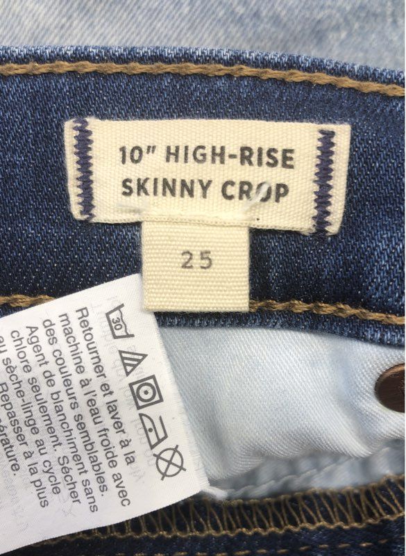 Madewell Women's 10" High Rise Skinny Crop Jeans & Denim Shorts Bundle Sz 25