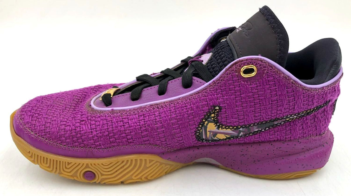 Nike Lebron 20 GS 'Young Heirs' Purple/Gold/Black Sneakers - Size 6Y (+COA)