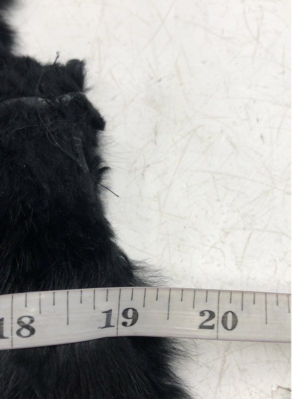 Carrie Allen Women's Black Fur Vest - Size M