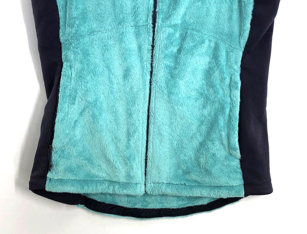The North Face Women's Teal Osito High Pile Fuzzy Fleece Vest Sz L