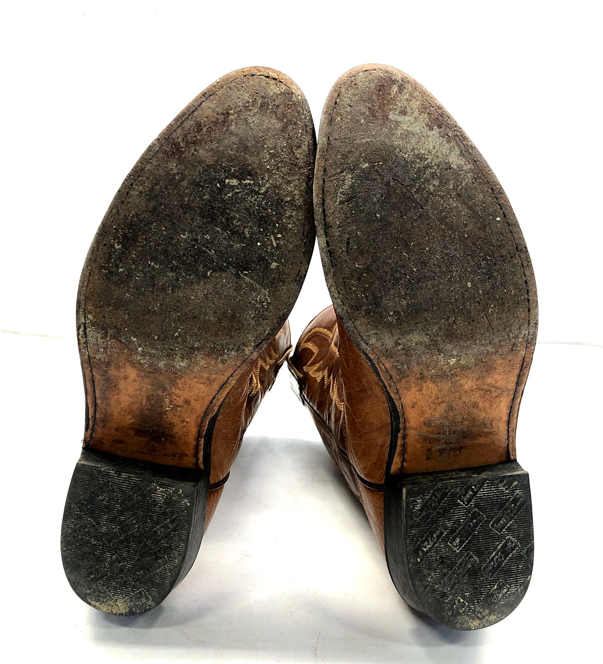 Tony Lama Brown Ostrich Leather Western Cowboy Boots USA Made Size 11 D