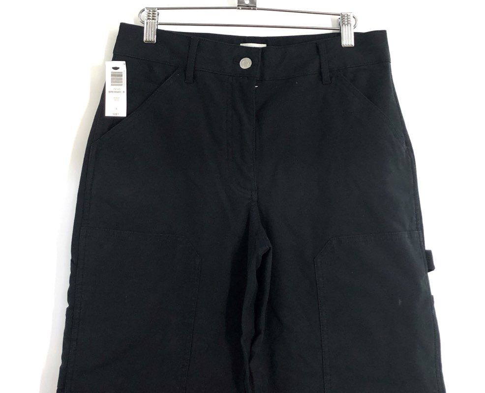 Wilfred Free Women's Black Brennan Utility Carpenter Pants Sz 6 NWT