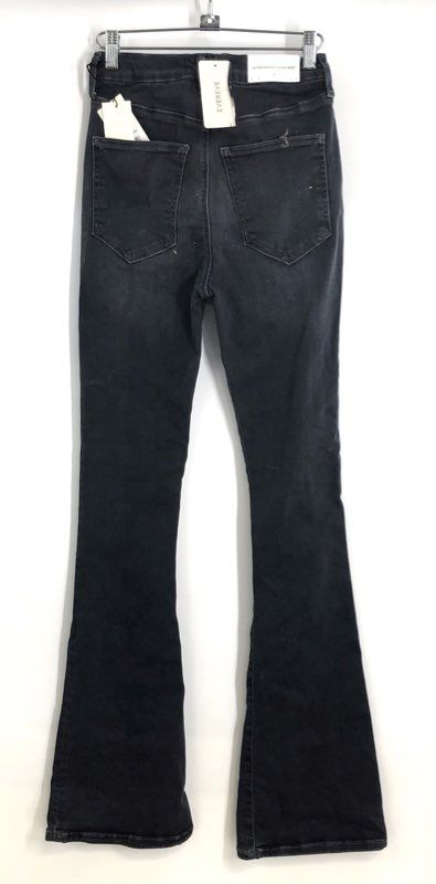 7 For All Mankind Women's Black Ultra High Rise Skinny Boot Jeans Sz 26 NWT