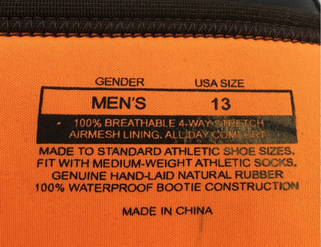 Dryshod Waterproof Insulated Outdoor Hunting Boots Black Blaze Orange Size 13