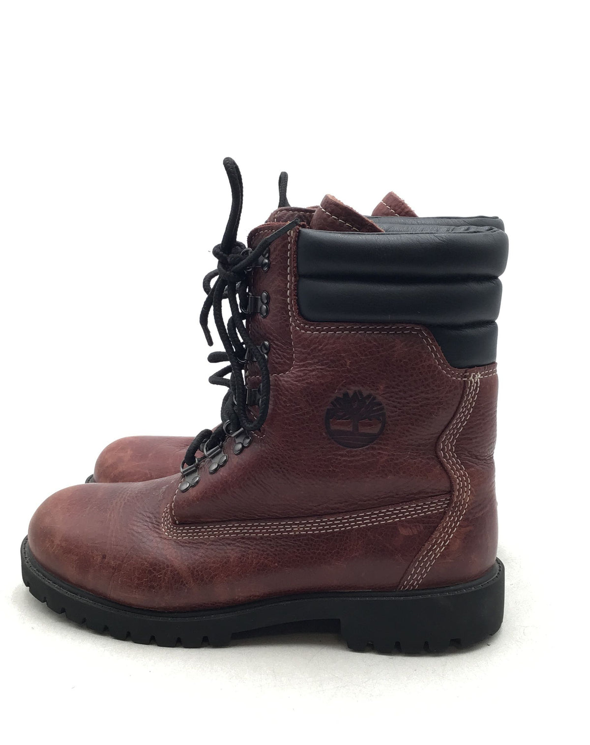 Timberland Boys Brown Round Toe Lace-Up Snow Boots - Size 6