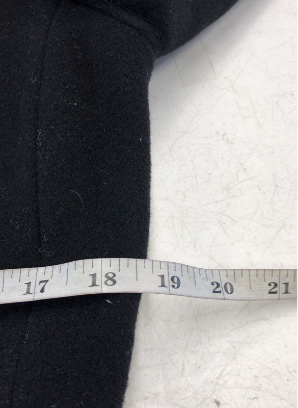 Virany Women's Black Wool Cashmere Blend Long Overcoat NWT Size 8P