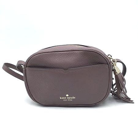 Authentic Kate Spade New York Women&#39;s Mauve Leather Crossbody Bag - COA Included