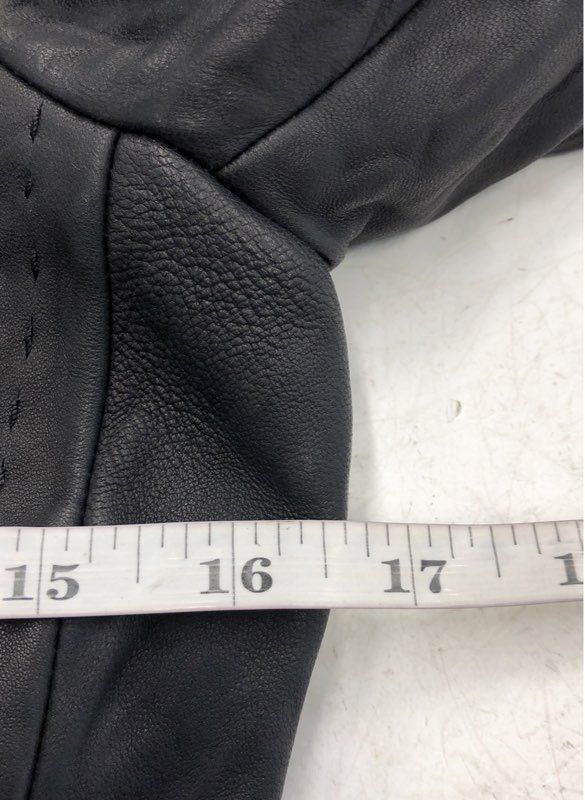 Jones New York Women's Black Leather Jacket - Size S