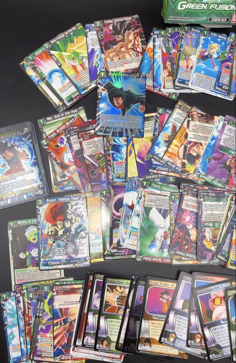 Dragon Ball Card Game Lot Super & Z Mixed Sets Approximately 100+ See Photos