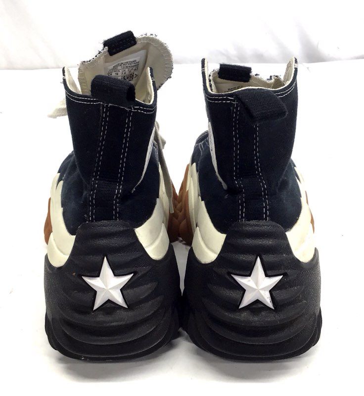 Converse Run Star Motion Hi Black White Gum Platform Sneakers Men 8.5 Women 10