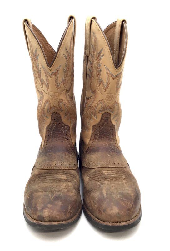 Ariat Heritage Roughstock Brown Rowdy Leather Western Cowboy Boots Size 8.5 D