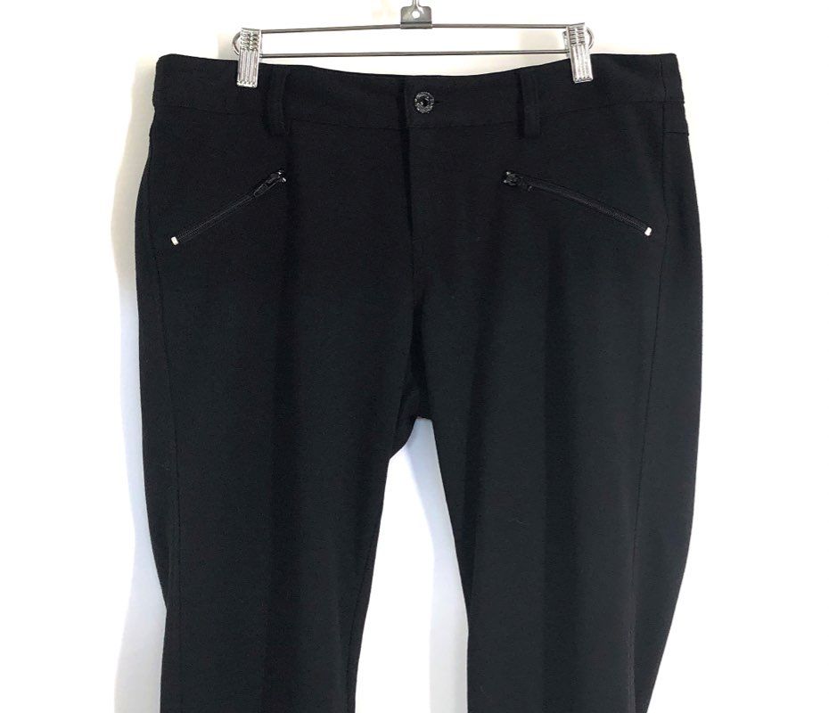 Buffalo David Bitton Women's Black Stretch Skinny Pants Zipper Pockets Sz 30