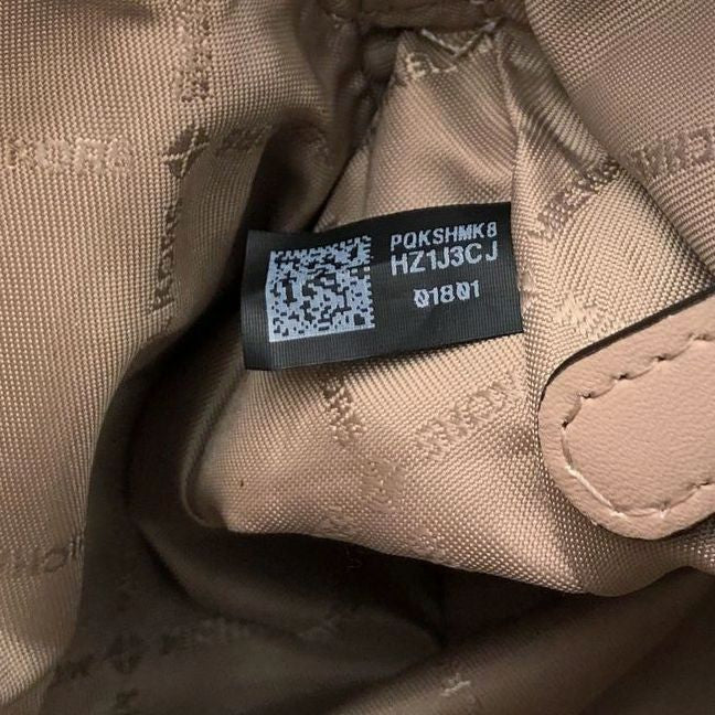 Michael Kors 'Arlo' Blush Pink Leather Shoulder Bag w/ Gold-Tone Accents (+COA)