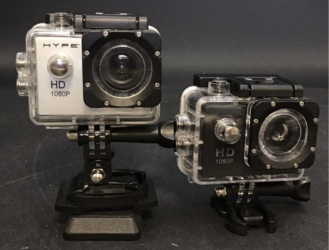 Hype HD 1080P Action Camera With Accessories Lot Of 3