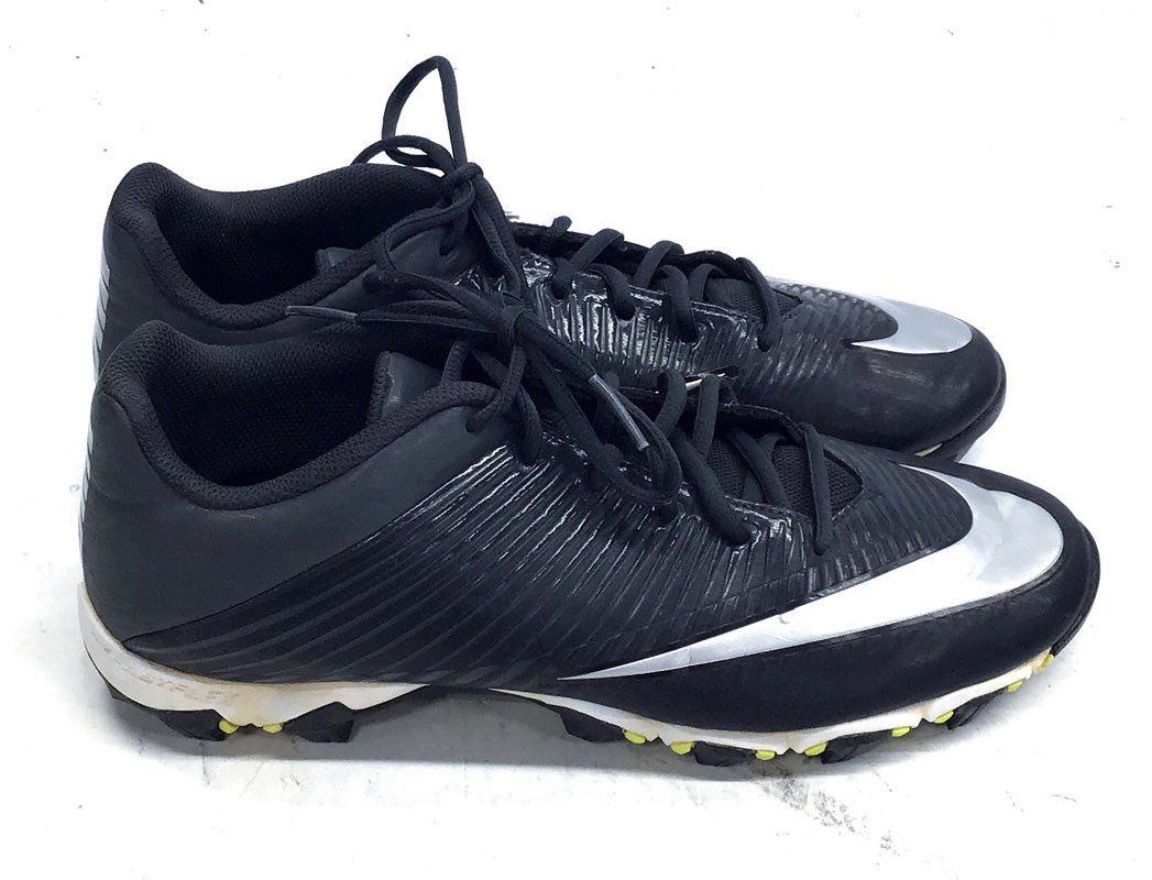Nike Vapor Speed 2 TD Black Silver Football Cleats Men's Size 12