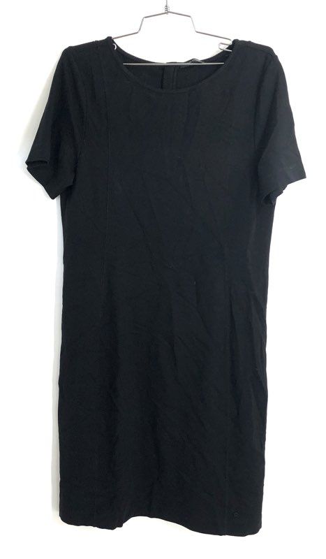 Marc O'Polo Women's Black Short Sleeve Viscose Blend Stretch Dress Sz 42
