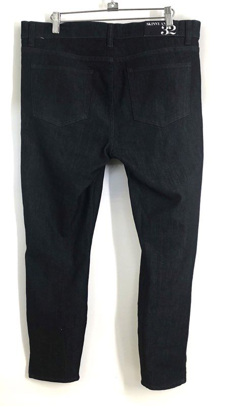C. Wonder Women's Indigo Skinny Ankle Jeans Zip Hem Stretch NWT Sz 32