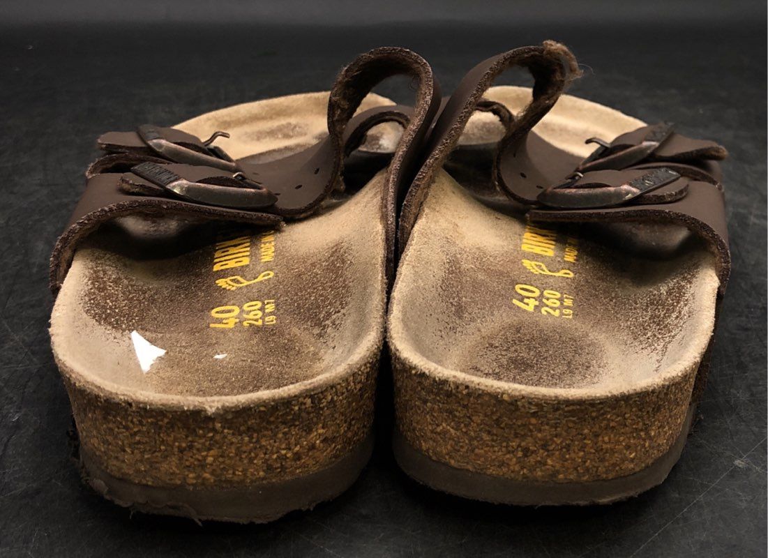 Birkenstock Women's Brown Slip-On Sandals - Size 9