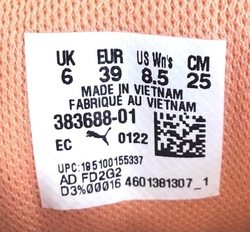 Puma Mayze Mid Platform Sneakers Pristine Rose Quartz Women's Size 8.5