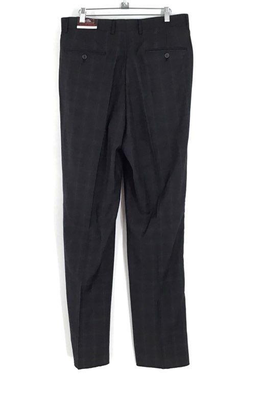 NWT House Of St. Benets Men&#39;s Black Heather 2 Piece Suit Pant Set - Size 40RX34W