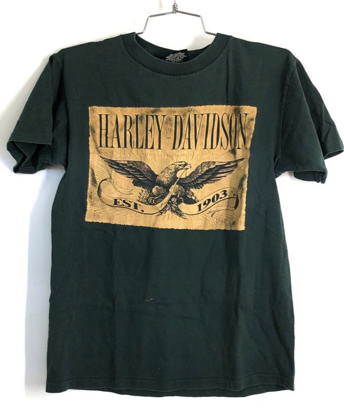 Vintage 90s Harley Davidson Eagle York PA Single Stitch T-Shirt Made in USA Sz M