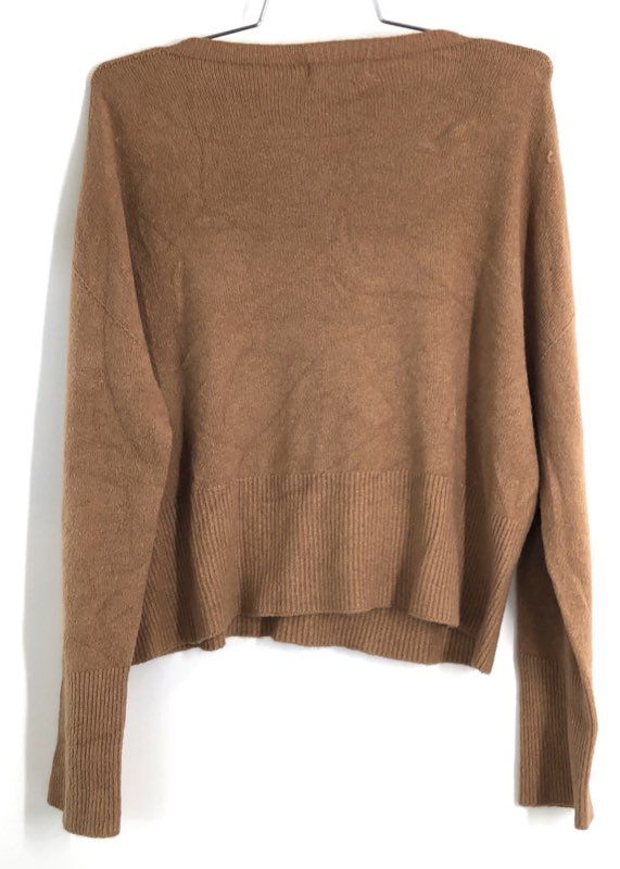 Alexandre Laurent Paris Women's Pullover Sweater Camel Boat Neck M