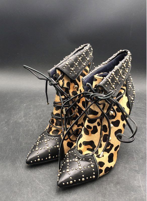 London Trash Women's Multicolor Animal Print Booties Size XXL