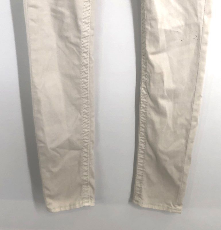 Rock Revival Women's Celinda AK10 Ankle Skinny Off White Flap Pocket Jeans Sz 27