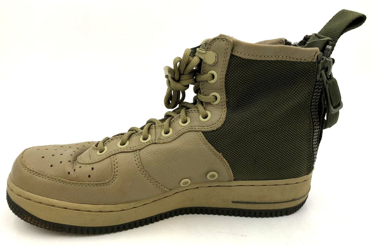 Nike SF Air Force 1 'Mushroom' Men's Olive/Forest Green Sneakers - Sz 7.5 (+COA)