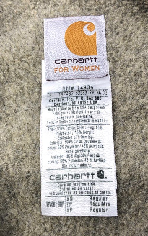 Carhartt Women's Purple Sandstone Sherpa Lined Mock Neck Vest Sz XS WV001