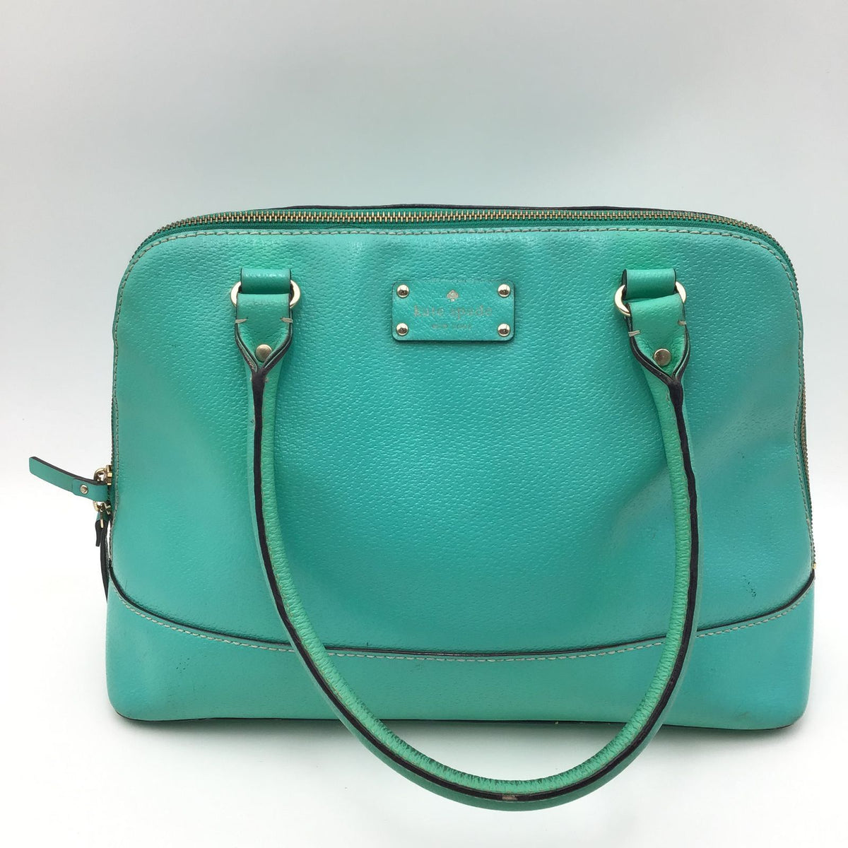 Authentic Kate Spade New York Women&#39;s Teal Green Luxury Tote Bag - COA Included