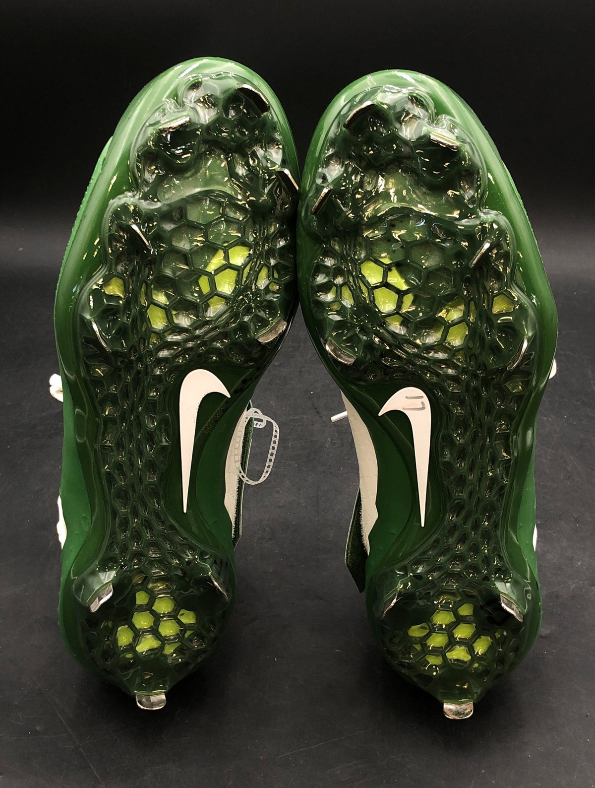 Nike Force Savage Elite 2 Pine Green White Metal Baseball Cleats Men's Size 13