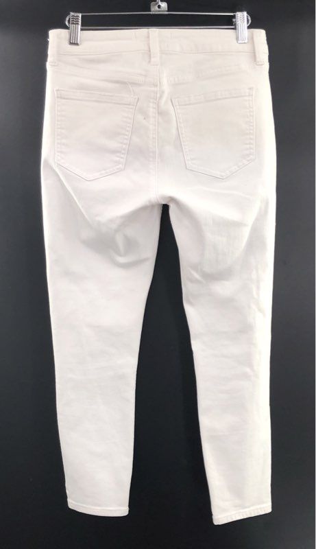 Pistola Women's White Distressed Skinny Jeans Ripped Denim Pants Size 26