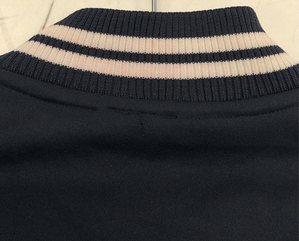 Polo Ralph Lauren Men's Navy Blue Cotton Striped Varsity Bomber Jacket Sz XL