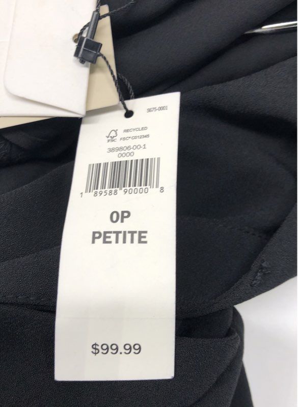 Banana Republic Women's Black Sleeveless Wrap Front Wide Leg Jumpsuit NWT Sz 0P