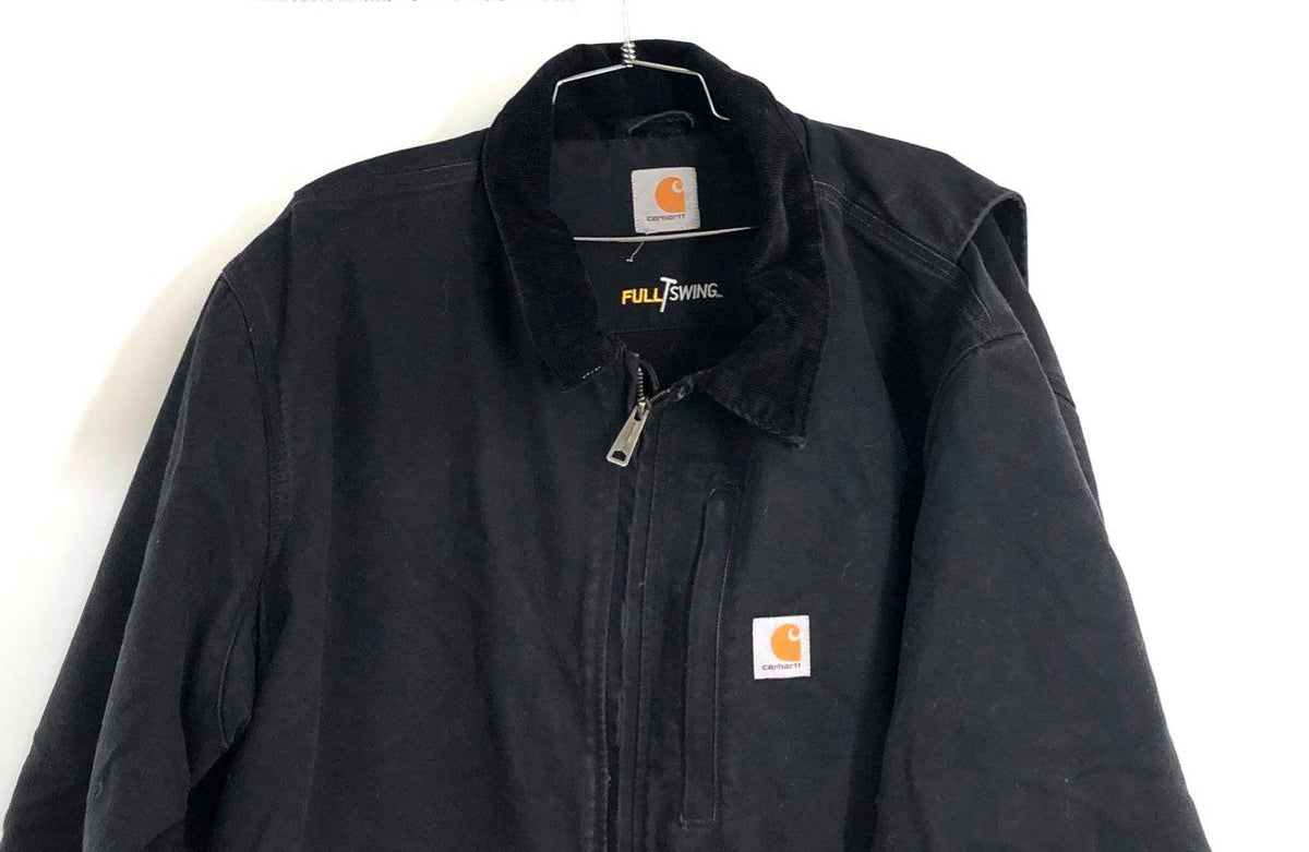 Carhartt Men's Black Full Swing Armstrong Canvas Work Jacket Sz XL Regular