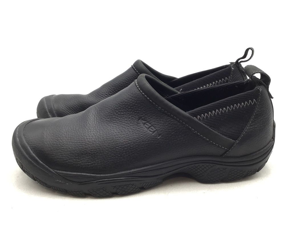 Keen Women&#39;s Black Round Toe Slip-On Casual Shoes - Size 12