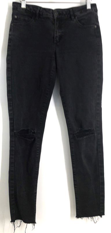 Garage Women's Black High Waist Distressed Ripped Jegging Jeans Sz 05