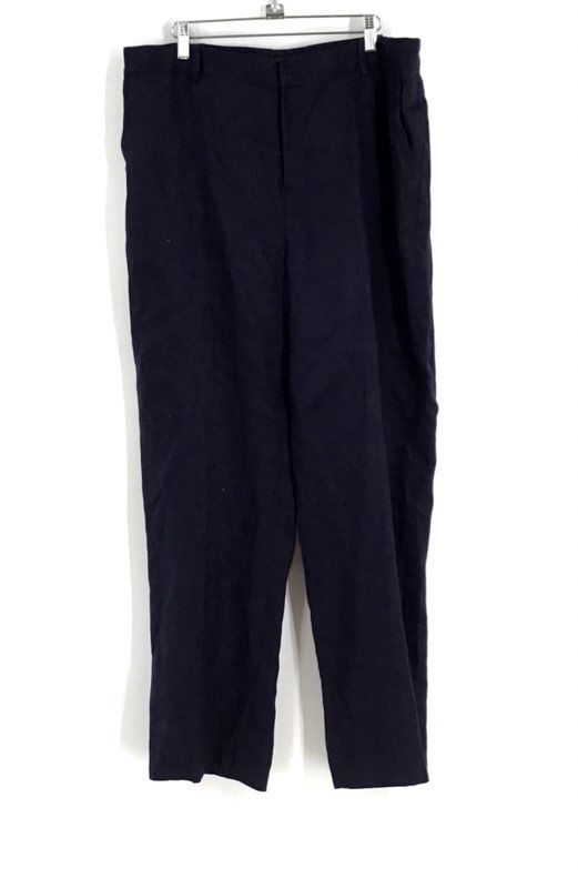 NWT Lauren Ralph Lauren Women&#39;s Navy Blue Straight Leg Dress Pants - Size 16