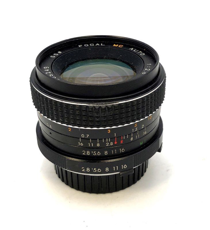 Vintage Minolta SRT 101 35mm SLR Camera with 50mm 1.4 & Focal 28mm Lenses