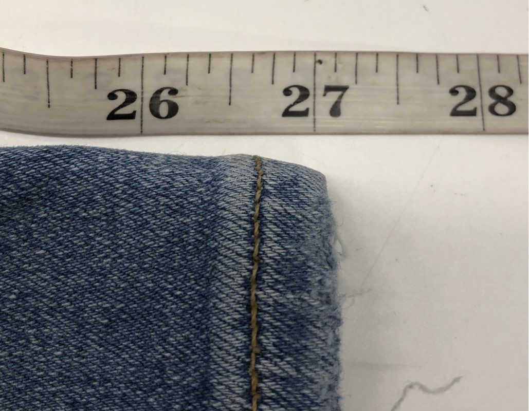 J.Crew Women's Blue 10" High-Rise Skinny Button Fly Stretch Denim Jeans Sz 25