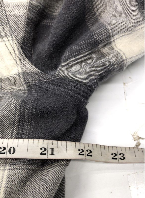 Carhartt Relaxed Fit Fleece Lined Plaid Rugged Flex Shirt Jacket Gray Sz XL