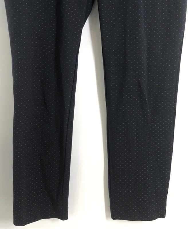 Cabi Women's Black Micro Pattern Cropped Ankle Career Trousers Size 6