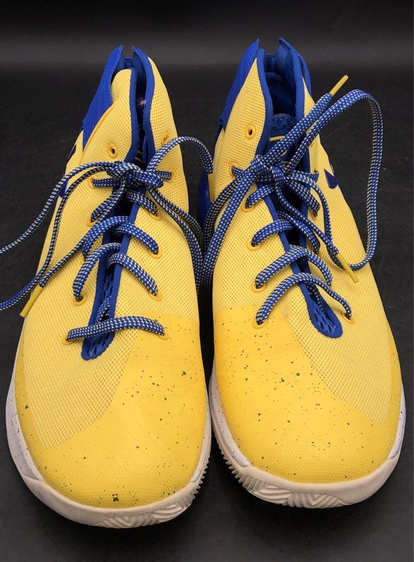 Under Armour Men's Curry 3zero Yellow Blue Athletic Shoes - Size 11.5