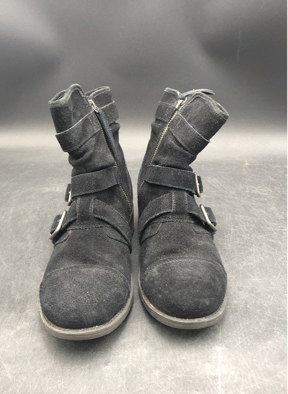 Ugg Women's Endel Black Biker Boots - Size 8