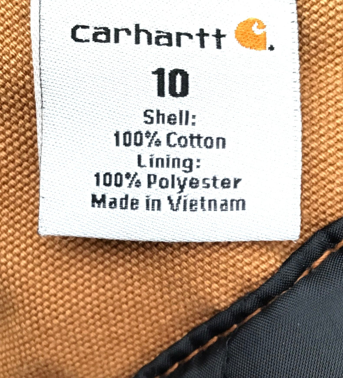 Carhartt Women&#39;s Tan Cotton Side Zip Overalls - Size 10