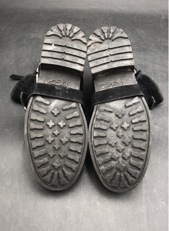 Ugg Women's Endel Black Biker Boots - Size 8