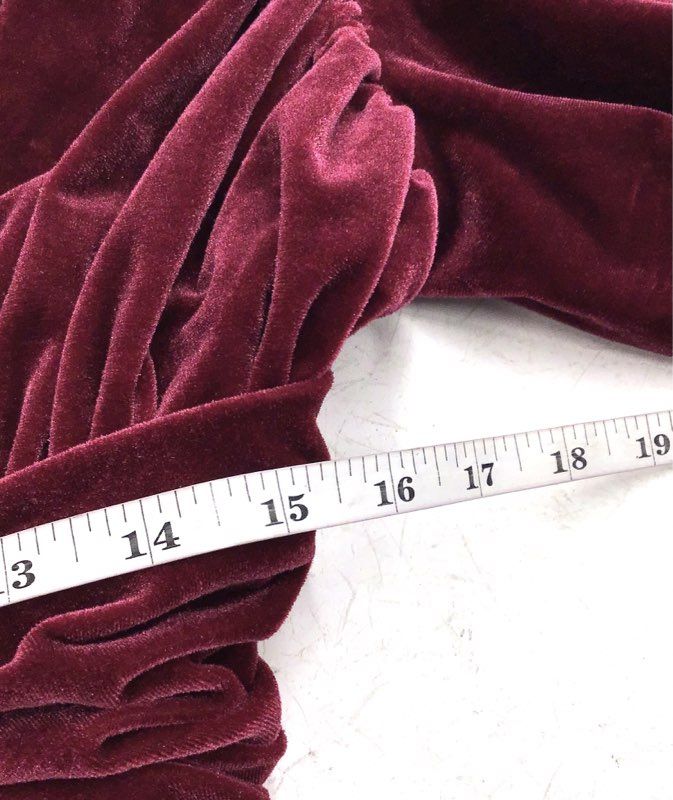 Gianni Bini NWT Jam Mariah Velvet Ruched V-Neck Mini Dress Women's Size 4