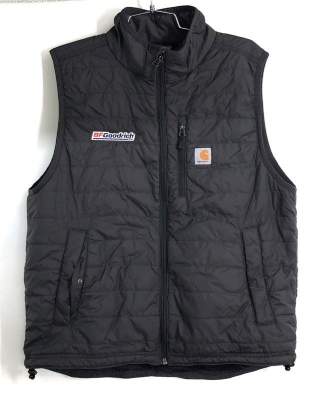 Carhartt Men's Gilliam Vest Dark Gray Rain Defender Quilted Sz L